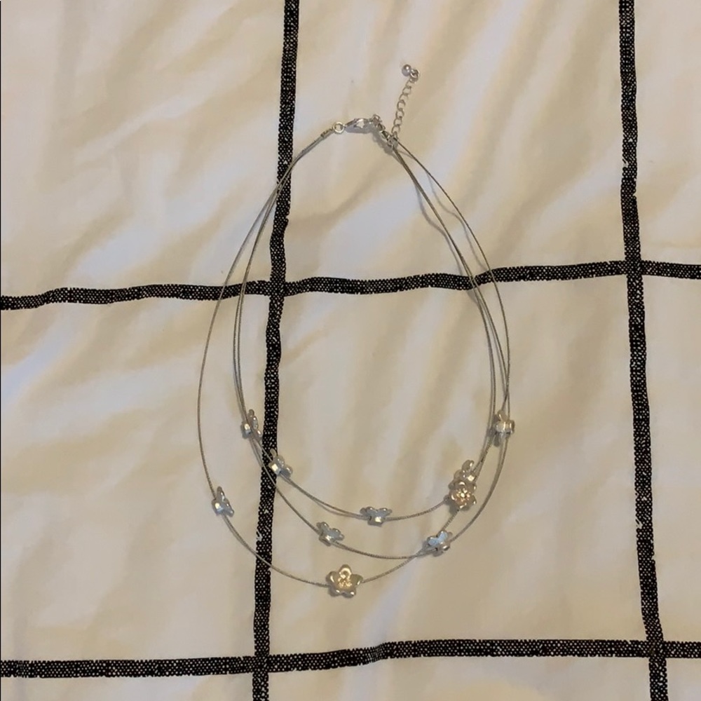 silver necklace!💘